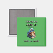 読み国際的書き日。夢の大きい。 マグネット (正面/裏面)