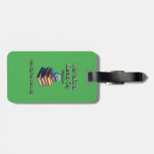 読み国際的書き日。夢の大きい。 ラゲッジタグ (裏面横)