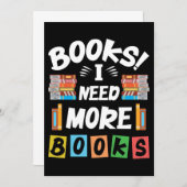 読み手ギフトブックもっと本が必要 サンキューカード (正面/裏面)