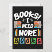 読み手ギフトブックもっと本が必要 招待状 (正面)