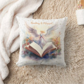 読み物は魔法の雪の結晶デザイン クッション (ブランケット)