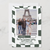 読み込み中...レトロ グルーヴィー トレンディ ハッピー ニューイヤー 2025 シーズンカード (正面)