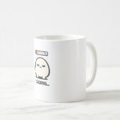 読み込み中 3% - かわいい疲れたキャラクターの面白いアート コーヒーマグカップ (正面右)