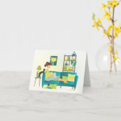 読むこと カード (黄色い花)