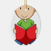 読むこと セラミックオーナメント (右)