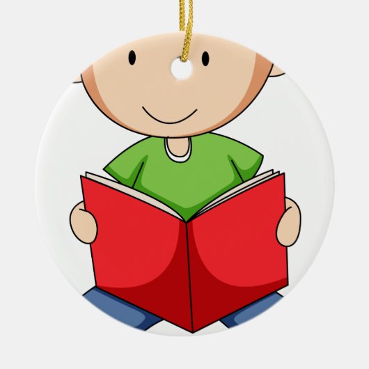 読むこと セラミックオーナメント (正面)