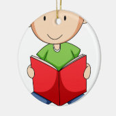 読むこと セラミックオーナメント (左)