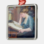 読むこと メタルオーナメント (左)