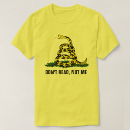 読むな、俺は関係ない Tシャツ