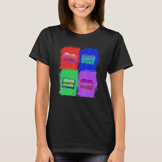読んだ本 ポップアート Tシャツ (正面)