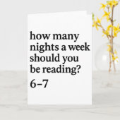 読んでるよ 67 メーム 英語教師 面白い 67 本が好き カード (黄色い花)