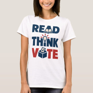 読んで考え、投票しよう。 Tシャツ
