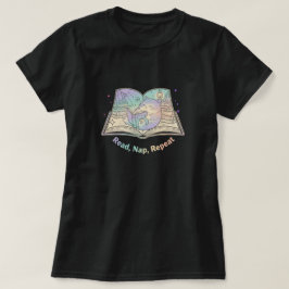 読んで、昼寝して、繰り返して Tシャツ
