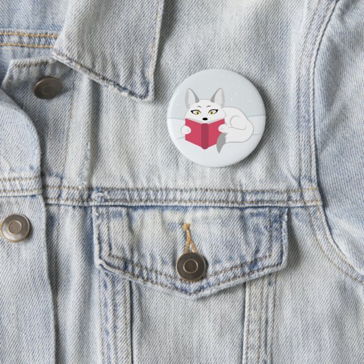 読キツネ 缶バッジ (インサイチュ)