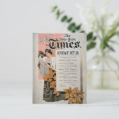 『読ザ・ニュー・ヨーク・タイムズ』(カラー・リトボ) ポストカード (スタンド正面)