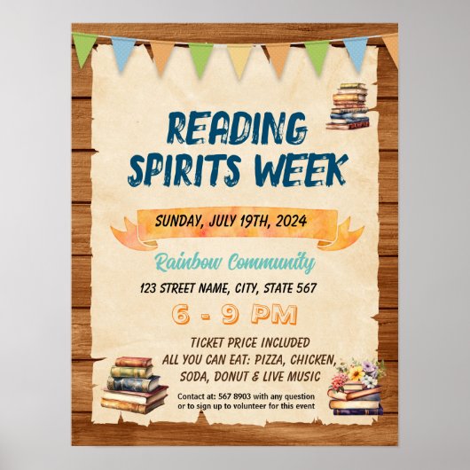 読スピリットウィーク先生学校チラシ ポスター (正面)