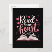 読ハートアウト先生読の本好き シーズンポストカード (正面/裏面)
