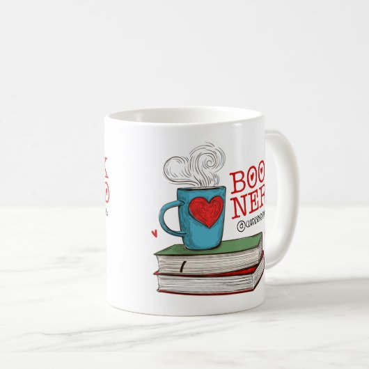 読パーソナライズされた書用おたくギフト コーヒーマグカップ (正面右)