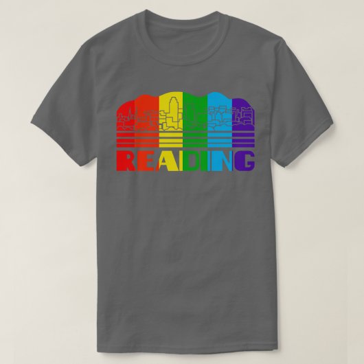 読プライドの読LGBTギフトLGBTQサポーターT Tシャツ (デザイン正面)