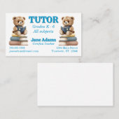 読ベアー先生家庭教師スクール保育園 名刺 (正面/裏面)