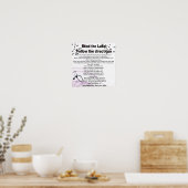 読ラベ後を追ルの方向 ポスター (キッチン)