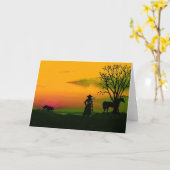 読働くこと縁ど～Collie Notecard カード (黄色い花)