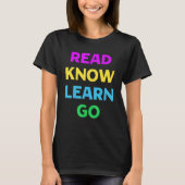 読学Know Go Books学校先生 Tシャツ (正面)