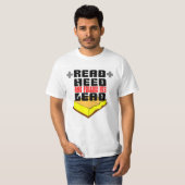 読後を追聖典とその先頭 Tシャツ (正面フル)
