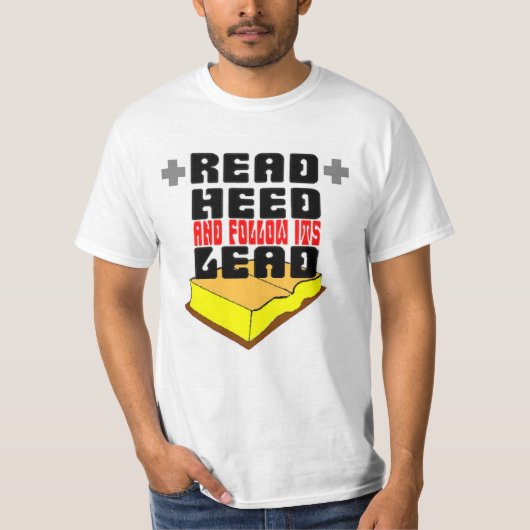 読後を追聖典とその先頭 Tシャツ (正面)