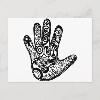 読手のひら ポストカード