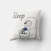 読書および睡眠の枕 クッション (裏面)