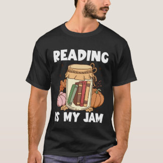 読書が大好きなあなたのための「Reading is my jam」Tシャツ 本好きな人へ Tシャツ