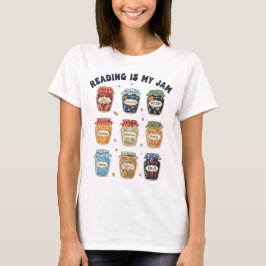 読書が大好きな本好きさん・図書館司書さんへ「読書は私のジャム」Tシャツ Tシャツ