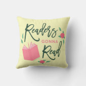 読書が好きな花柄を読むことを行っている読者 クッション (裏面)