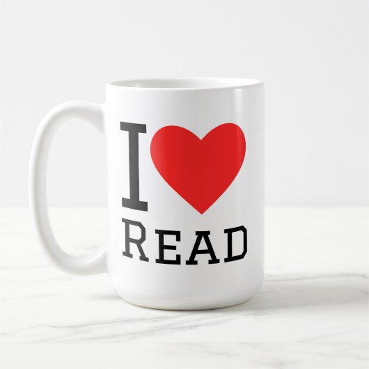 読書が好き コーヒーマグカップ (左)
