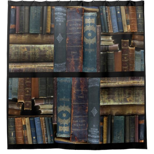 読書が好き シャワーカーテン (正面)