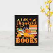 読書が私の感謝の源 秋の司書 面白い カード (黄色い花)