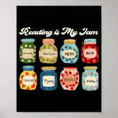 読書が私の趣味 本が好きな先生と学生のための識字 ポスター (正面)