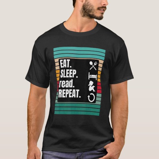 読書が趣味 Tシャツ (正面)