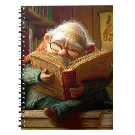 読書する男 ノートブック (正面)