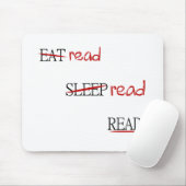 読書によって読まれる読書 マウスパッド (マウス)