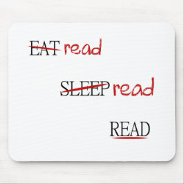 読書によって読まれる読書 マウスパッド