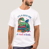 読書に良い一日 Tシャツ (正面)