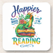 読書のときが一番幸せ コースター (正面)
