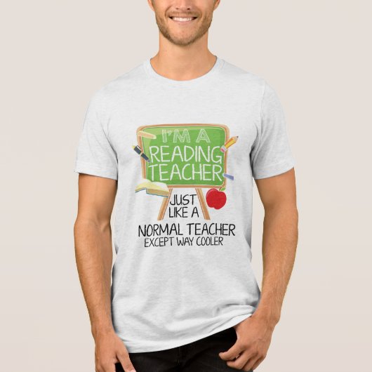 読書の先生 トライブレンドTシャツ (正面)
