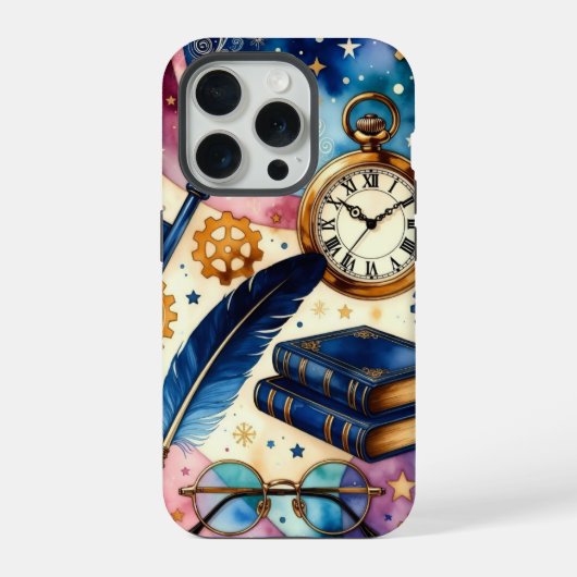 読書の喜び iPhoneケース (裏面)