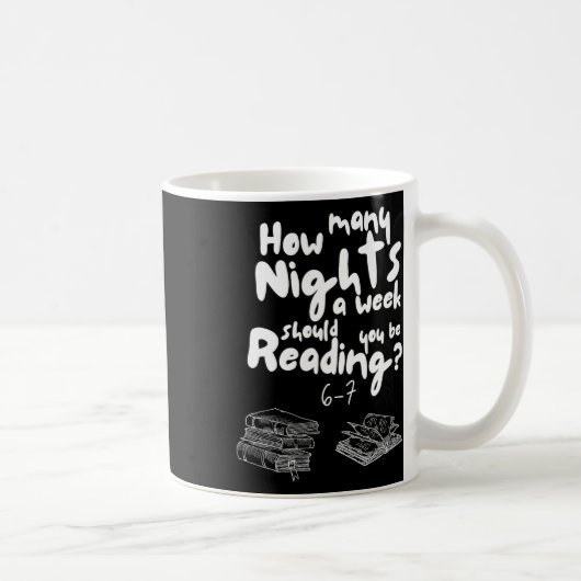 読書の夜6-7 英語教師 ブックラバー めめ コーヒーマグカップ (右)