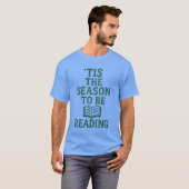 読書の季節となりました少年 Tシャツ (正面フル)