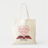読書の楽園 "Read Your Heart Out" トートバッグ (正面)