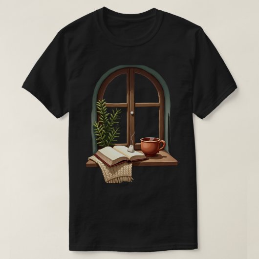 読書の隅 静物画 Tシャツ (デザイン正面)